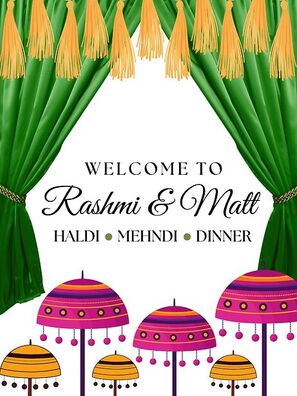 Indian Wedding Mehndi and Haldi