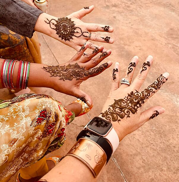 Indian wedding henna tattoo